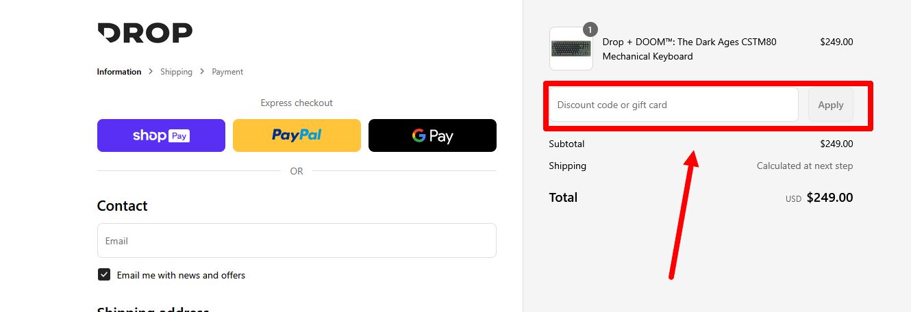 Промокоды Drop