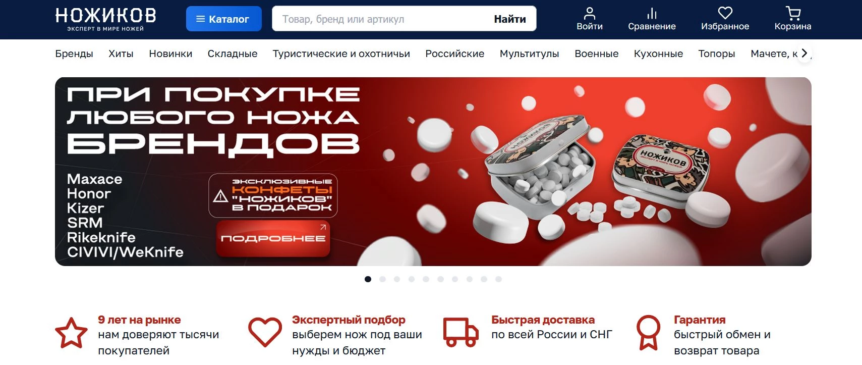 промокоды Ножиков