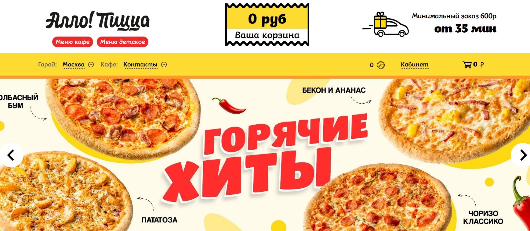 промокоды Алло Пицца