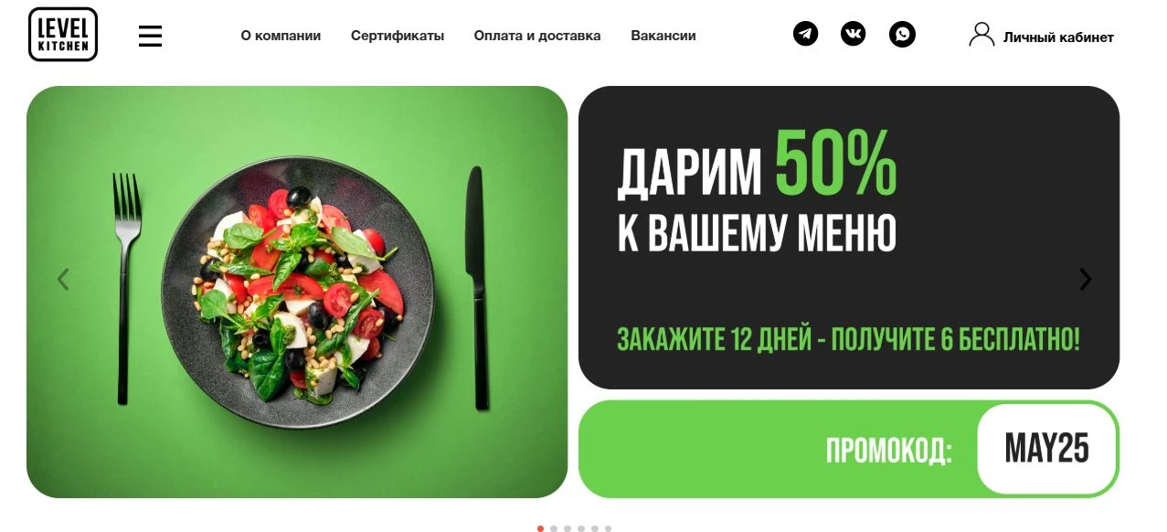 промокоды левел китчен