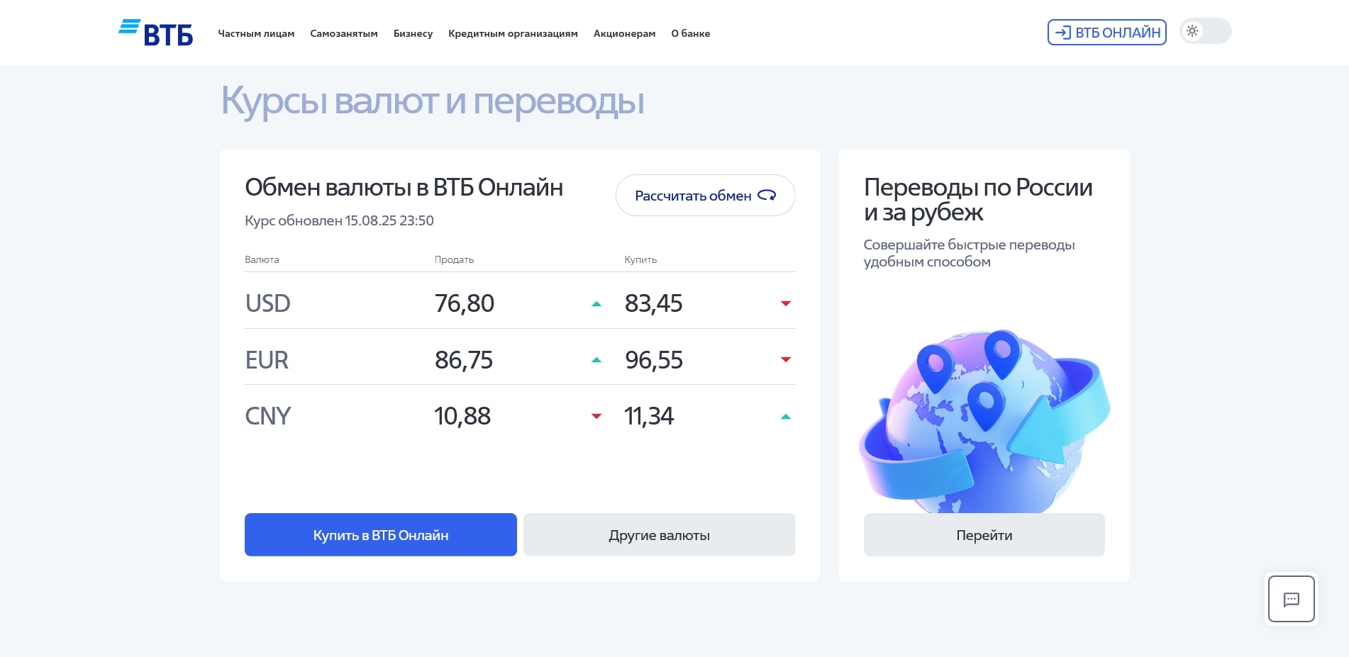 промокоды ВТБ