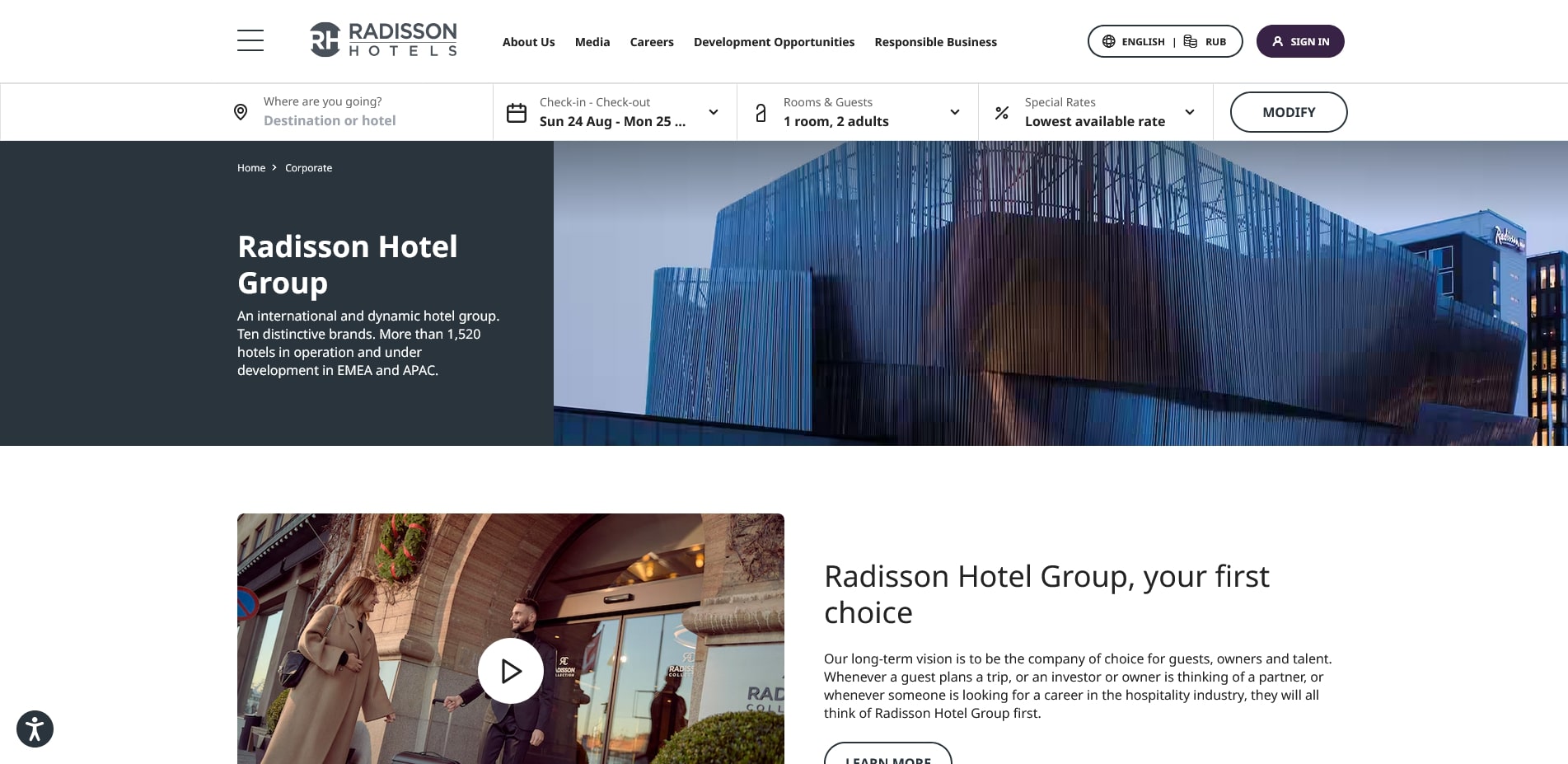 акции Radisson