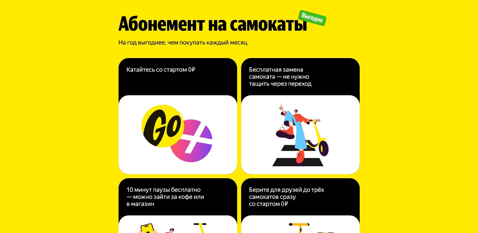 яндекс го самокаты