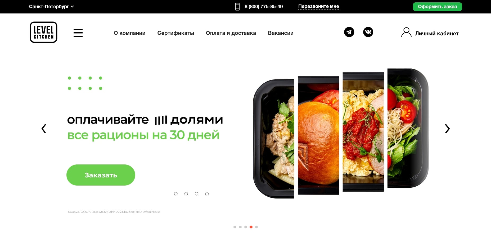 промокоды левел китчен