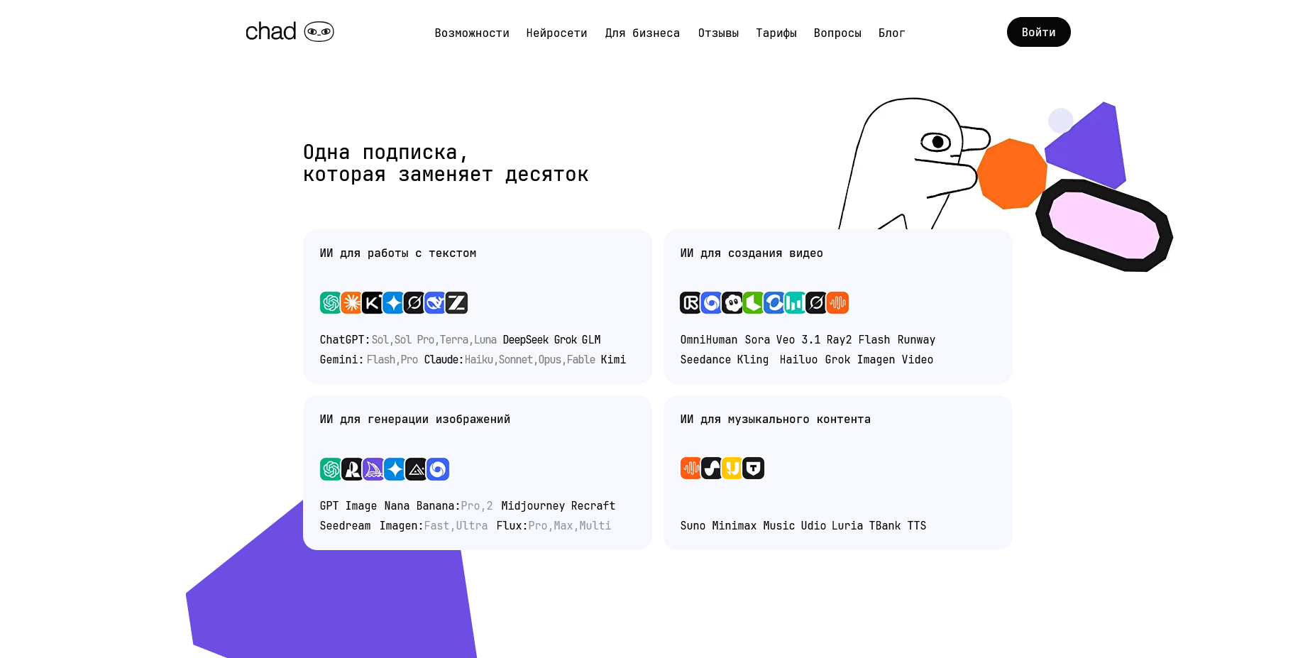 Chad AI промокоды